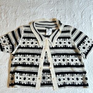 KNITTED BUTTON UP: WITH TAG
